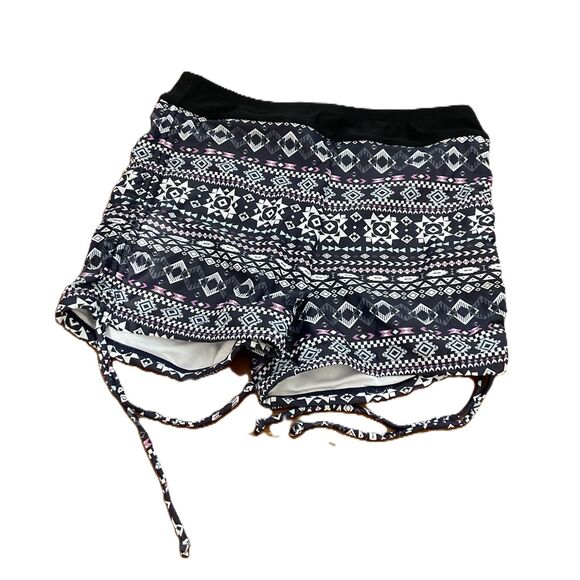 Yonique Tribal 2-Piece Halter Swimsuit | Adjustable Side-Cinch Shorts - Picture 8 of 10